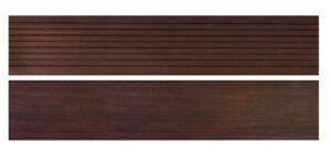 WPC terasové prkno Termo - nádherný sytý tmavohnědý odstín