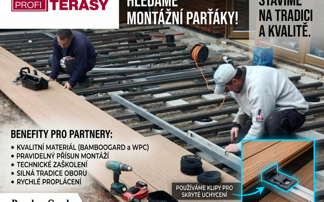 PROFI TERASY rozšiřují tým o&nbsp;montážní partnery